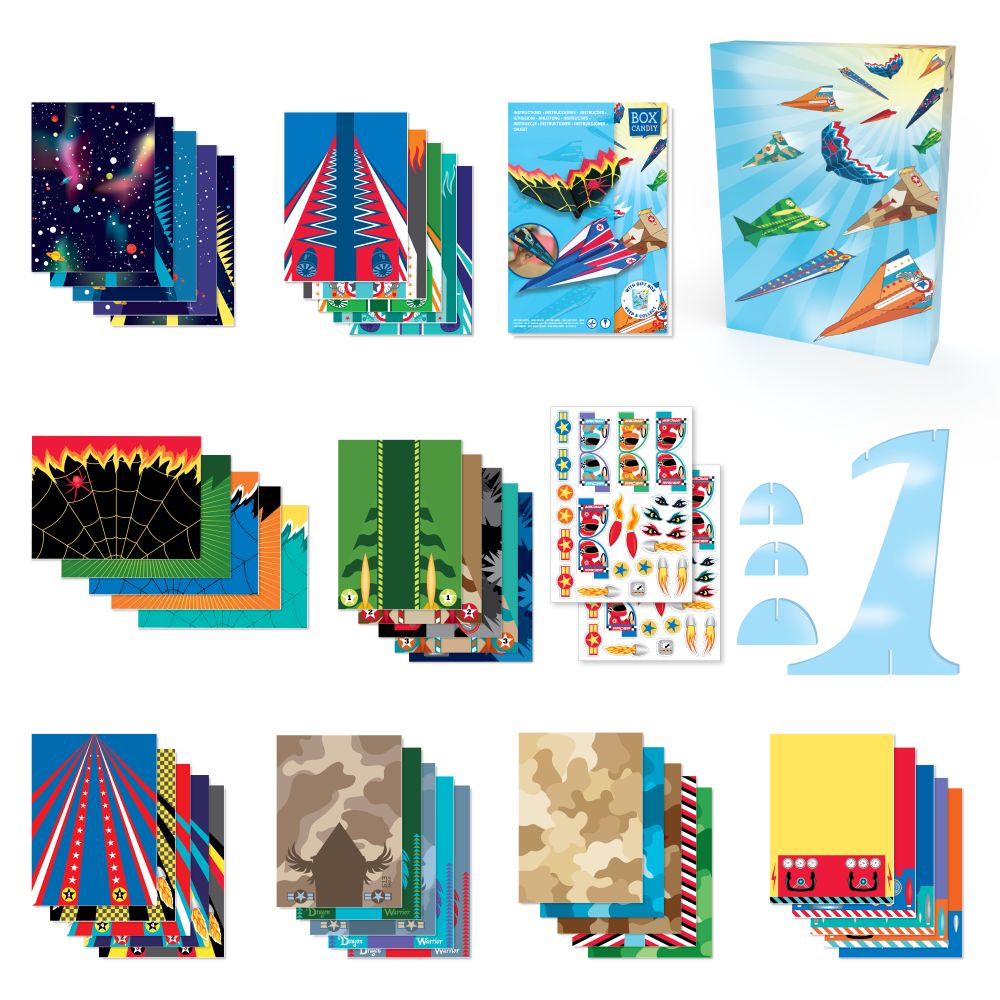 ערכה להכנת 40 מטוסי נייר