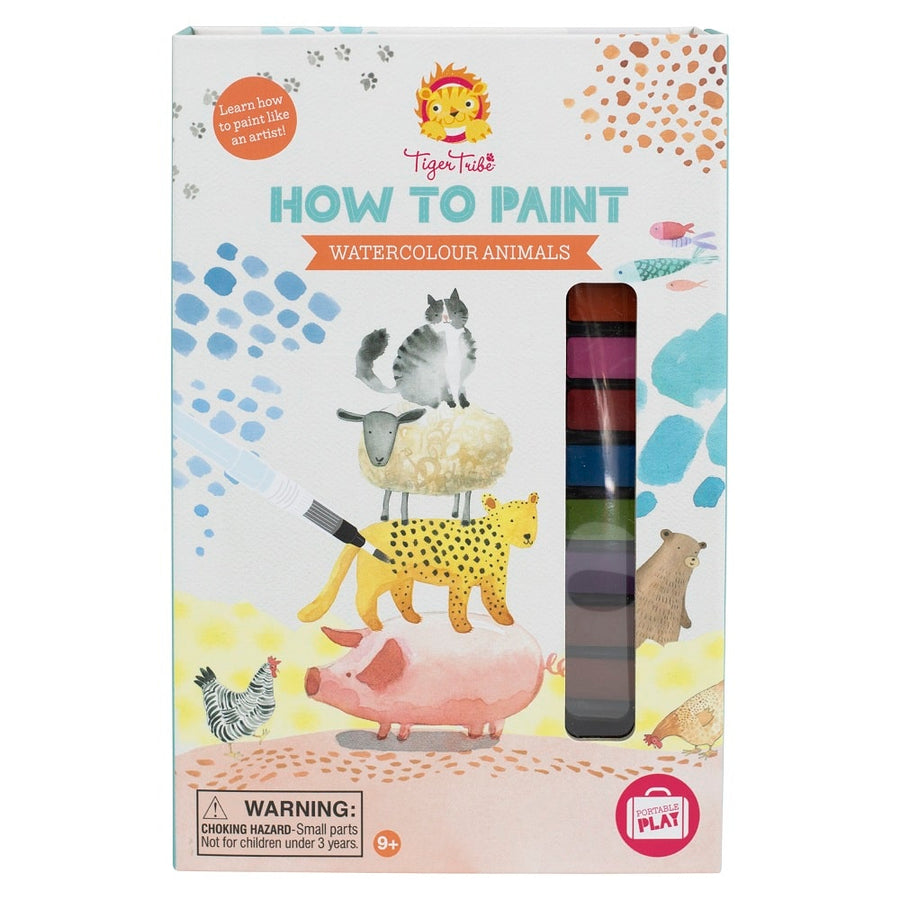 למד לצייר בצבעי מים חיות